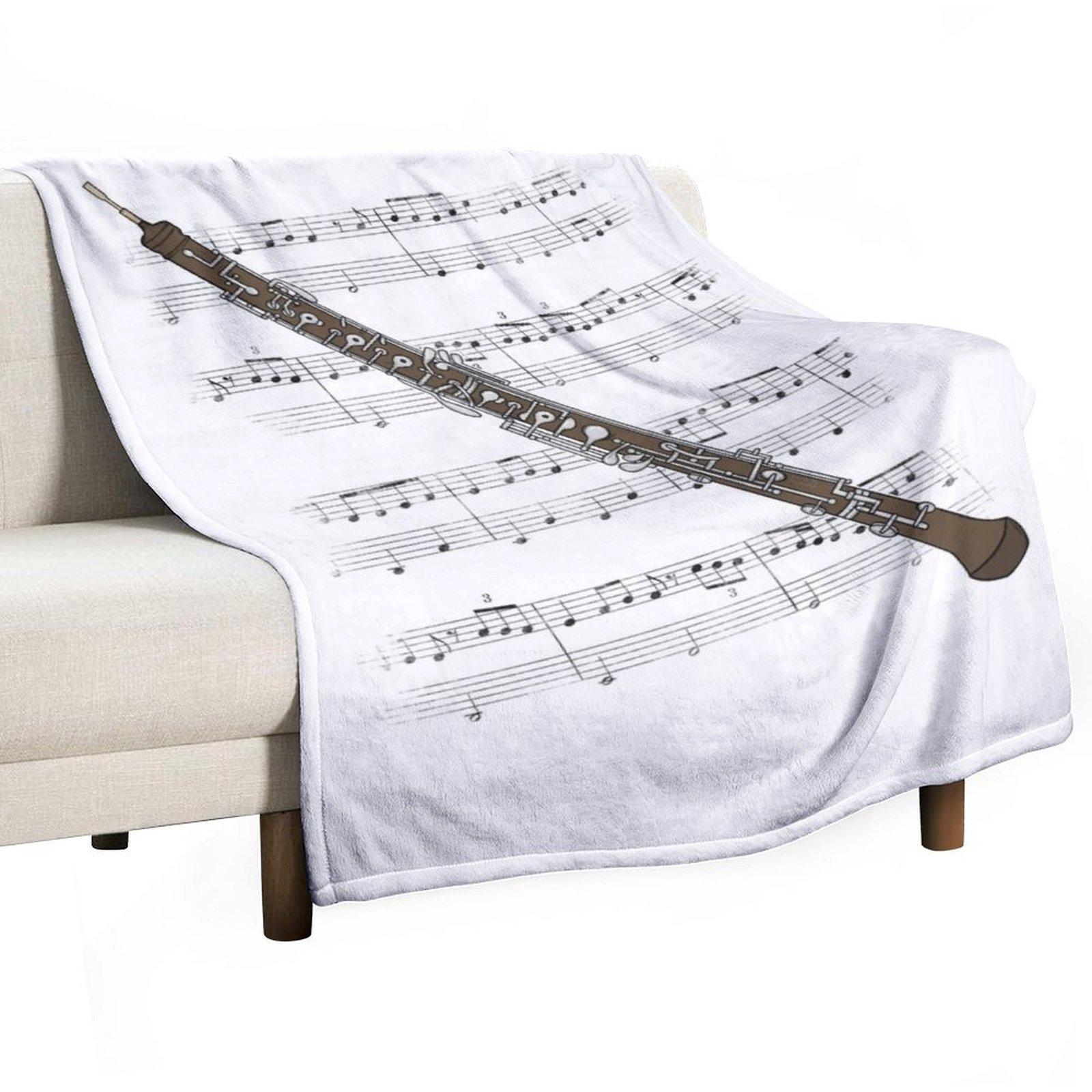 

Гобоист Музыкант Деревянный духовой инструмент (Цвет) Плед для ребенка для дивана тонкий роскошный диванный лоскутный плед 30x40in