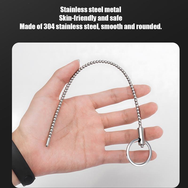 Stainless Steel Urethral Sound Dilators Penis Plug Insert Stimulation Catheter Beads Male Masturbator Sex Toys For Men
