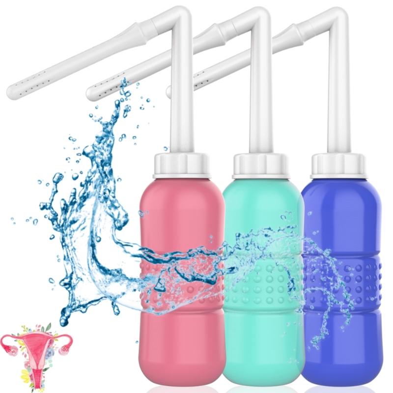 Travel Bidet Handheld Elbow Nozzle Bidet Sprayer Portable Butt Shower Private Parts Flushing Device Manual Press Flush