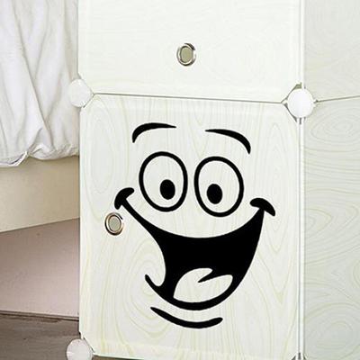 Gülen Yüz WC Tuvalet Çıkartması Odası Sanat Dekor Komik Banyo Mutfak Duvar Sticker