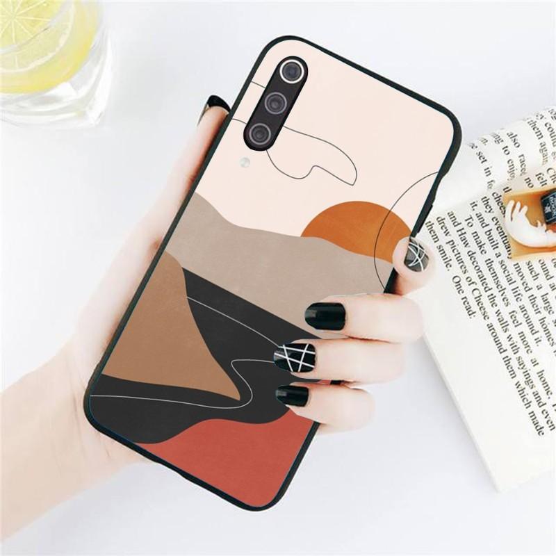 

Эстетический художественный чехол для телефона для Xiaomi Redmi Note 11 10 9T 8 7 Pro Redmi 9 9A 9C 8 7 6, мягкий черный чехол для телефона Redmi 6A