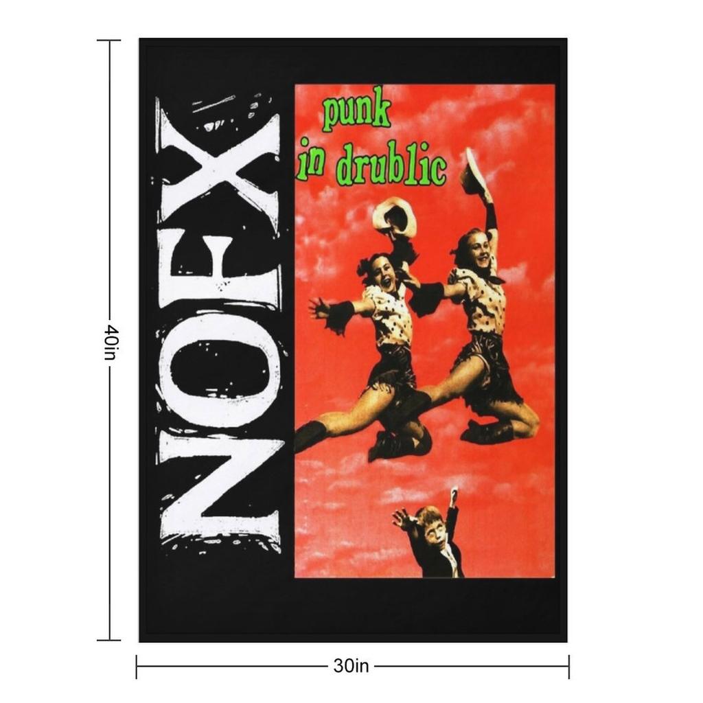 דגם נהדר, מוכר מצוין של מתנות Nofx לחג המולד, שמיכת פלנל רכה משובצת לחורף, שמיכות פלנל דקות