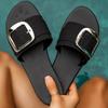 Summer New Sandals Flat Bottom Women's Buckle Slippers Sandals Shos Women's Shoes