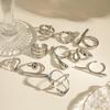 Stainless Steel Exaggerated Opening Ring, High-end Finger Ring, Titanium Steel Hand Accessory