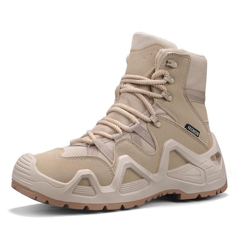 

Autumn and winter men s high-top thick-soled Martin boots outdoor tooling casual short boots live broadcast large-size mountaineering tactical men 46 хакі