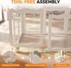 YODOLLA Acrylic Puppy Pen Indoor Dog Playpen 10 Panels 104 x 154 x 60cm