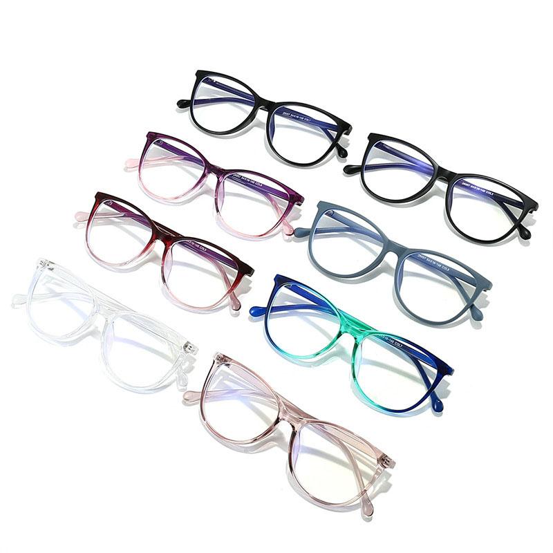 European American Stylish Glasses for Women Big Size Blue Light Blocking Glasses for Men Cat Eye Shape Decorative Glass