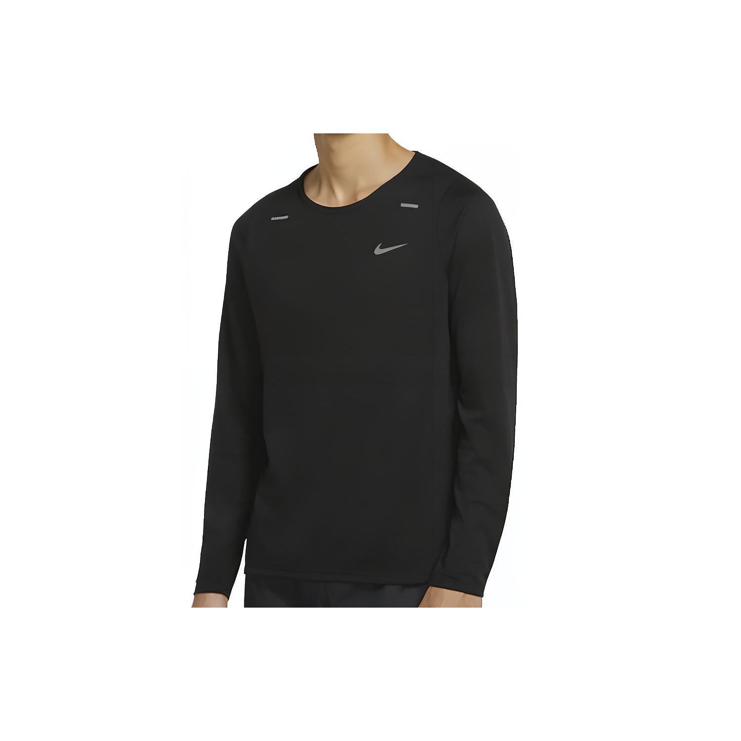 

Мужские беговые топы с длинными рукавами Nike Rise Dri-FIT, черные CJ5425-010 S