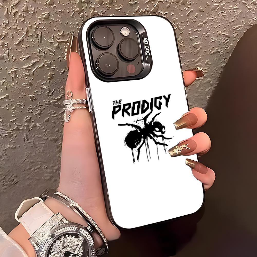 The Prodigy Artist Logo Phone Case For IPhone17 Air 16 15 14 Plus 13 12 11 Pro XS Max Silver Black Bumper Case