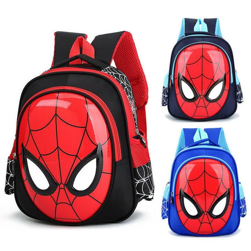 Spiderman 3d Usa School Bag Backpack Three Colors Boys Kids Children Gifts Boys