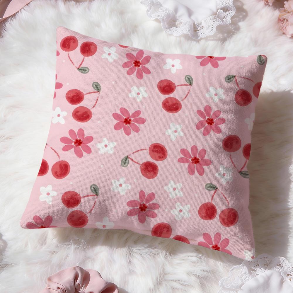 Cartoon style Pattern Cushion Cover Premium Comfort Reversible Pillow Cove Two in One Design for Any Room Car Interior