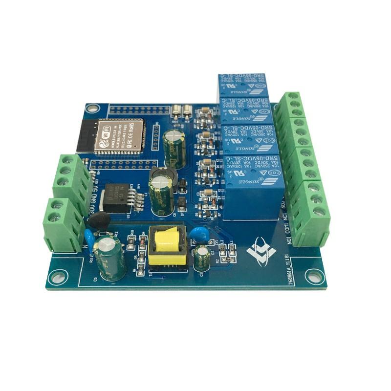 AC/DC Power ESP32 WiFi Bluetooth BLE Four-Channel Relay Module ESP32-WROOM Development Board