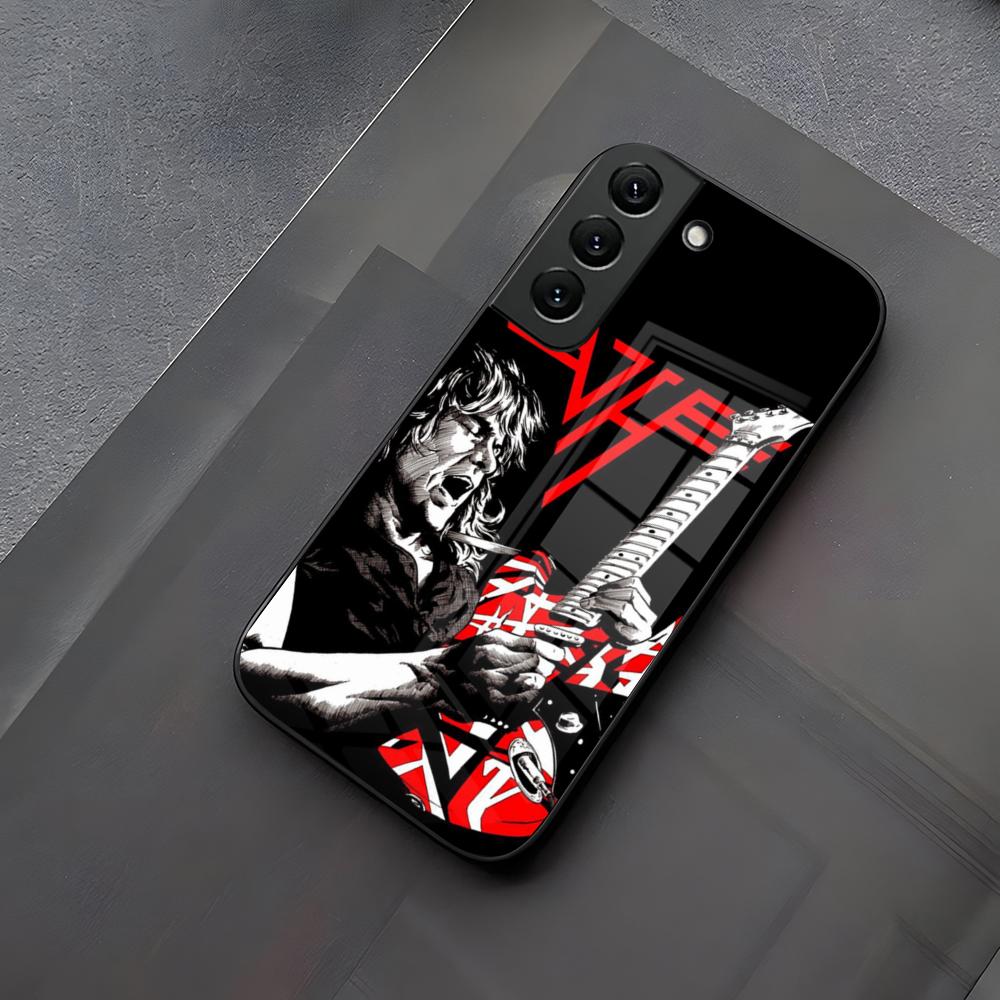 

Eddie Van Halen Graphic Guitar Phone Case Glass For Samsung Galaxy S23 S24 S21 S25 S22 S20 Ultra Fe Plus A55 A15 A14 Coque Samsung S21