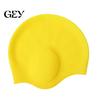 Short Hair Swim Cap Adults Silicone Swimming Cap, Waterproof Non-slip Elastic Pool Hat, Men Soft Women Ear Protection Bathing for Long