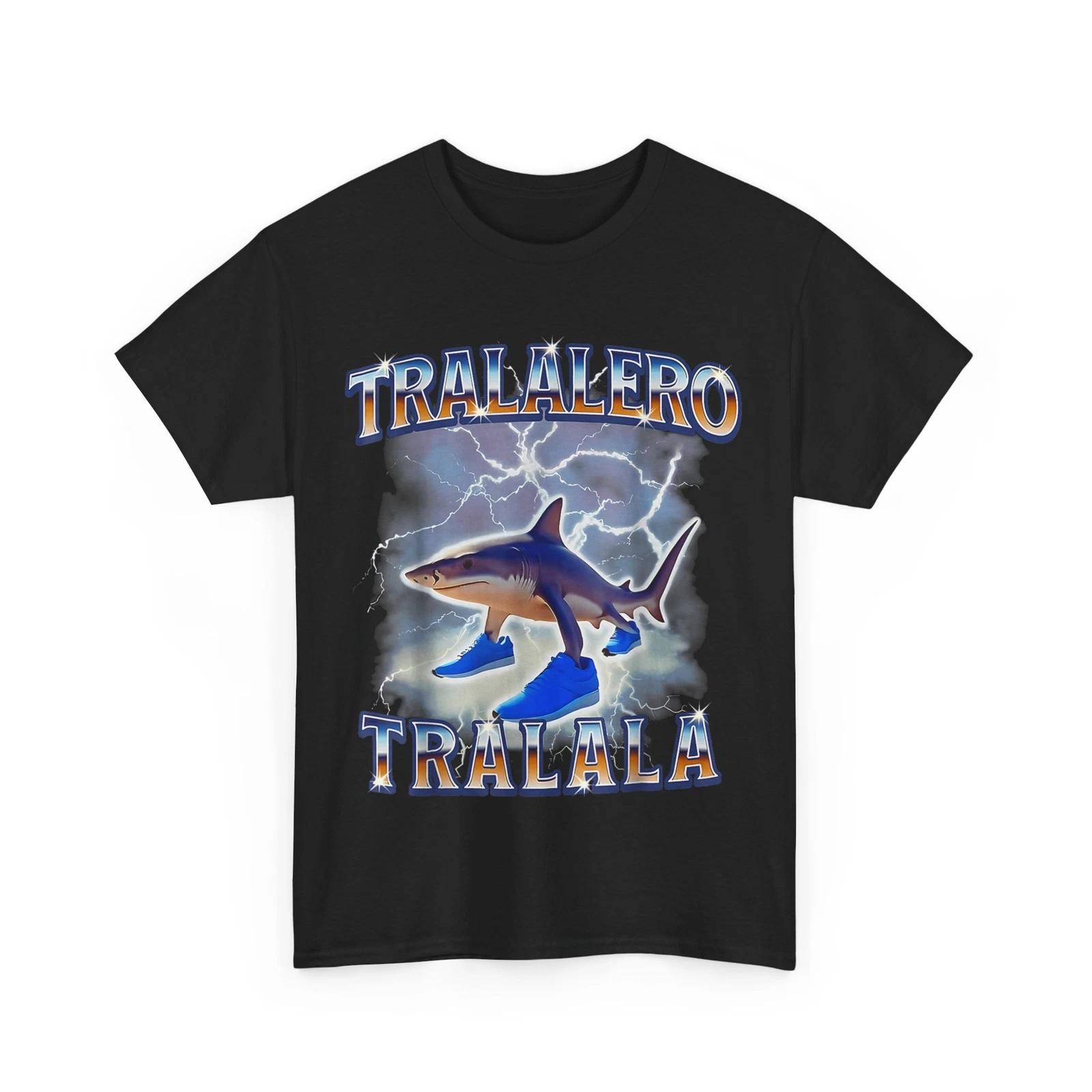 Shark Meme T-shirt, Tralalero Tralala Women Men Funny Shirt 2XL