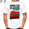New Men Short Sleeve Drive The Classic Germany Old W123 W124 R129 TShirt Hip Hop Boy Casual White Tops 70s Vintage Car Tees