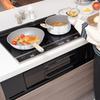 Bestco NX-121 Marble Kitchen Frying Pan, 20cm, White, Marble Pattern, Induction/Gas Stovetop