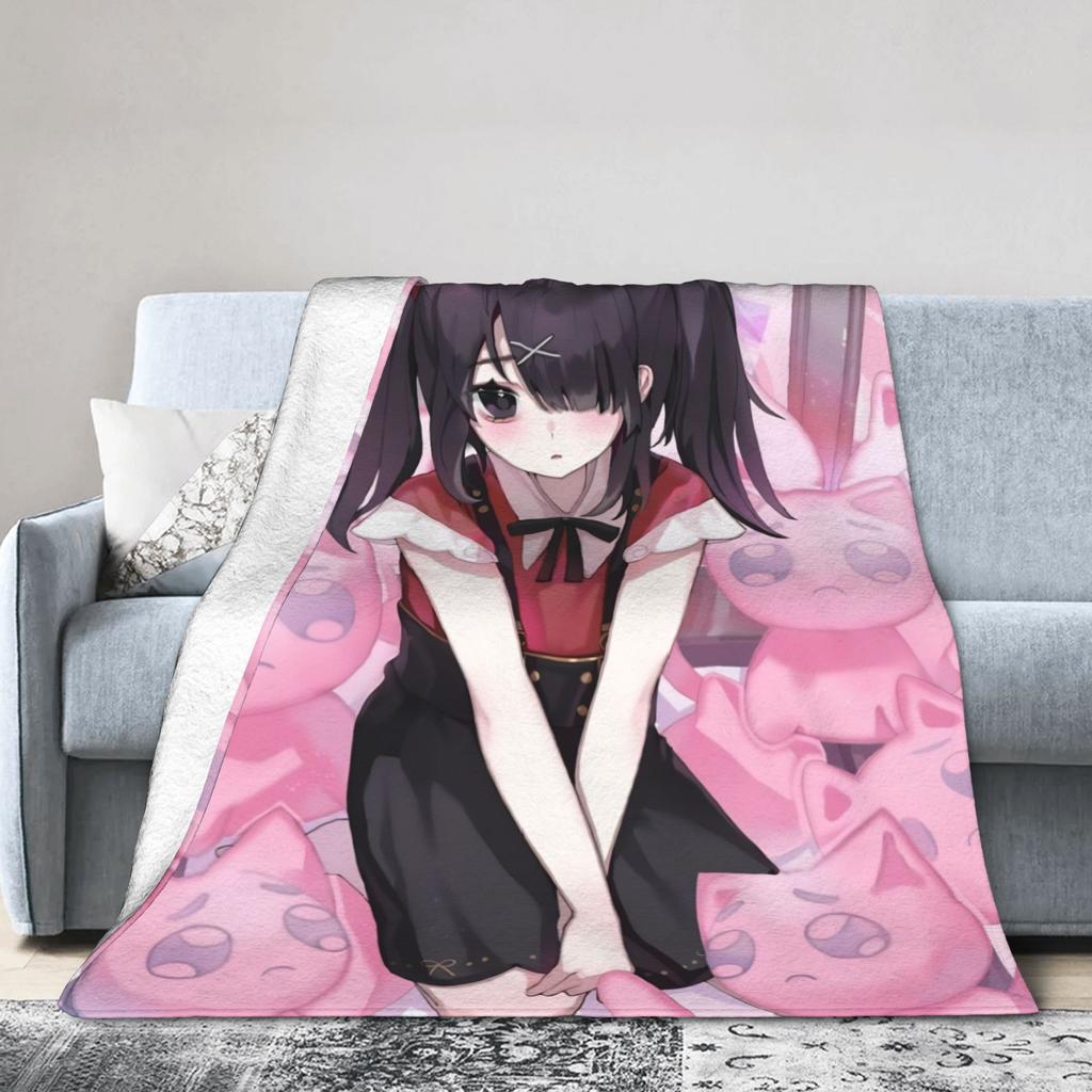 Фланелевые одеяла Ame Angel-Chan Для нуждающейся девушки Передозировка Модное плед для дивана постельного белья гостиной 200X150 см Покрывала