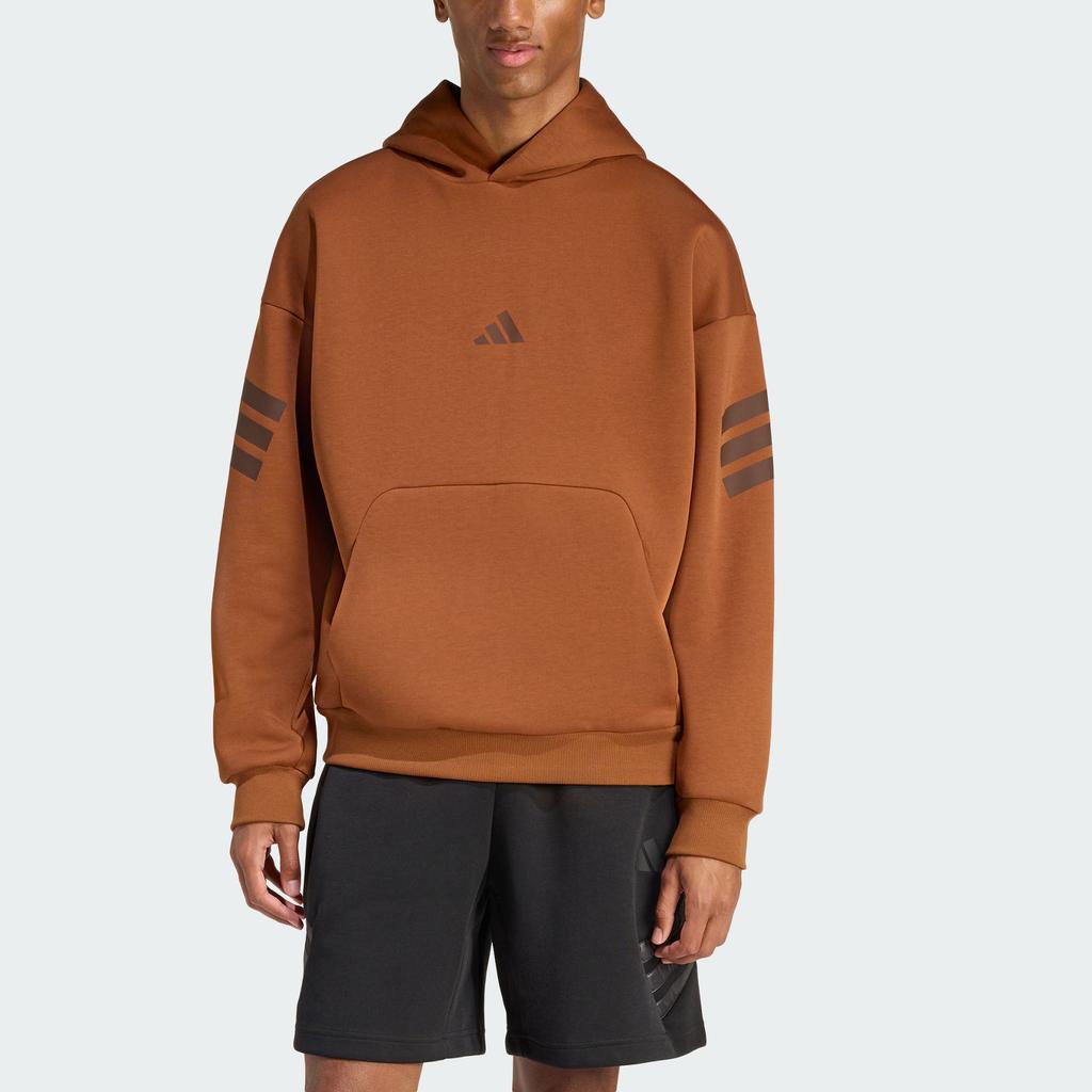 Adidas M Fi 3S Hd Hooded Pullover Striped Long Sleeve Sweatshirt Men sweatshirt KD5215