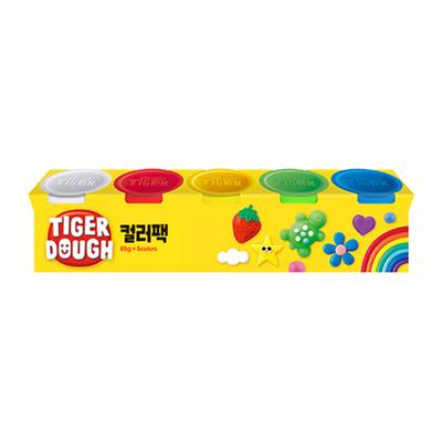 My Little Tiger Dough Clay Color Pack, 1 Pack, Mixed Colors, Korean Toy Supplies