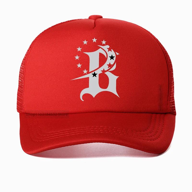 

Funny B Printing Unisex Baseball Cap Summer cool Unisex Women Mesh Breathable hats Comfortabse Fitness hat Casquette Adjustable