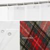 Red Black Tartan Plaid Pattern Waterproof Shower Curtain 180X180Cm - Rustic Farmhouse Style Bath Curtain For Home Decor