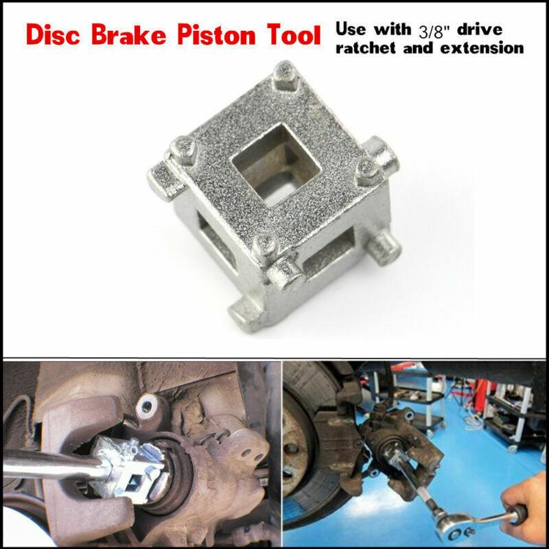 New Steel Car DIY 3/8" Disc Brake Piston Caliper Wind Back Drive Cube Adaptor Tool