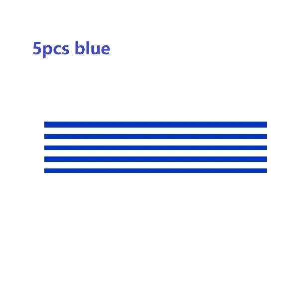 

5 шт. светоотражающих полосок, автомобильные наклейки, молдинги для решетки капота автомобиля, красные водонепроницаемые аксессуары для декора автомобиля, наклейки для внешних деталей