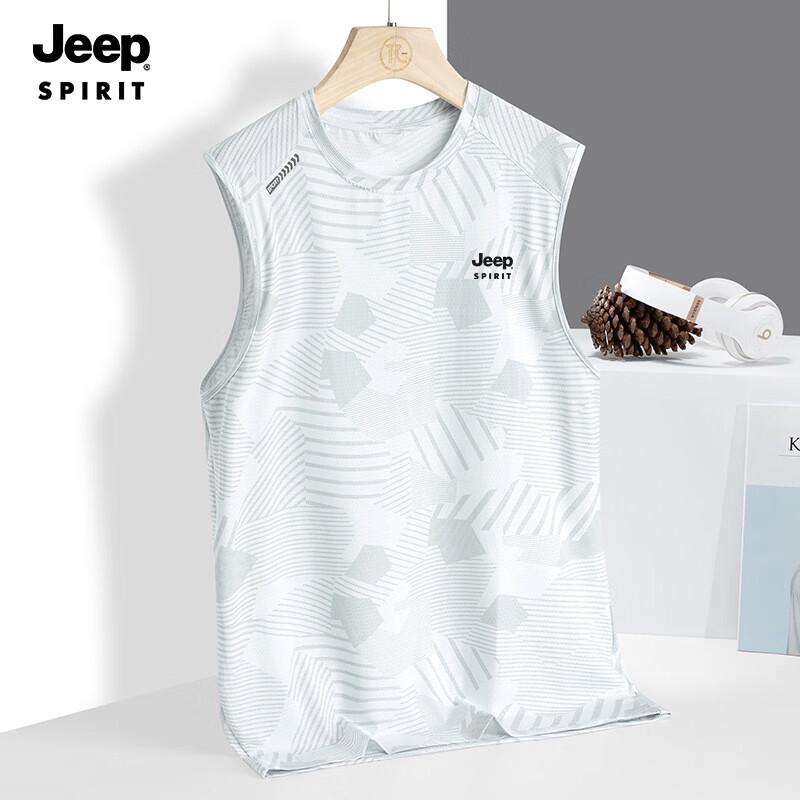 JEEP SPIRIT Men s Ice Silk Quick-Dry Sleeveless Vest L