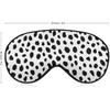 Dalmatians Dog Print Printed Sleep Eye Mask Soft Blindfold Eye Cover with Adjustable Strap Night Eyeshade Travel Nap for Men Women