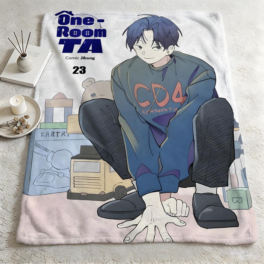 anime O-One Room TA-A Throw Warm Soft Flannel Blanket, Multi-use for Sofa Bed Camping Travel Nap