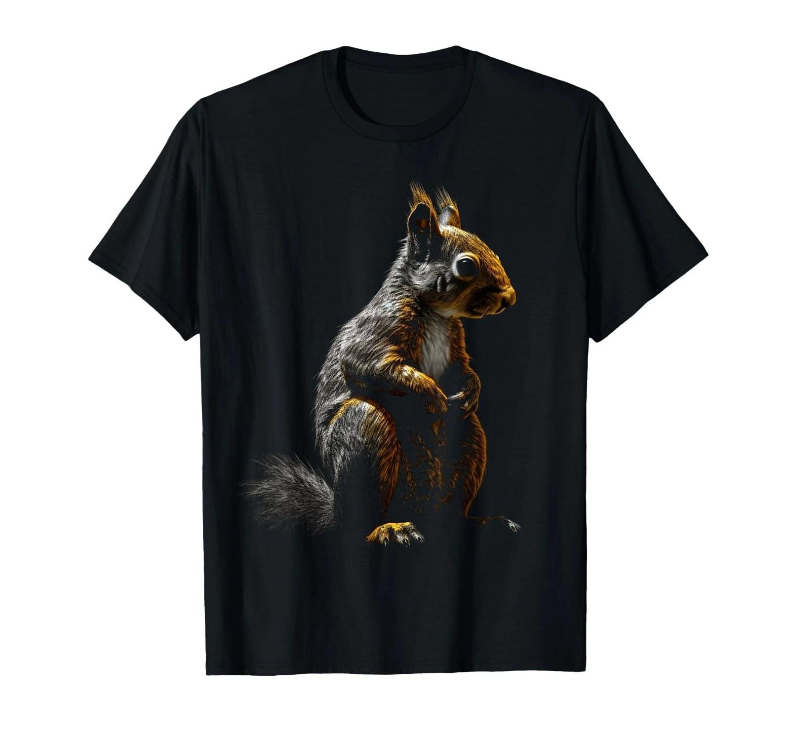 

Squirrel Wild Animals Forest Art Animal Squirrel T-Shirt 4XL
