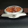 JAPAN VINTAGE REFURBISHED SEIKO 5 AUTOMATIC 6309A MENS ORANGE WATCH a442460-1