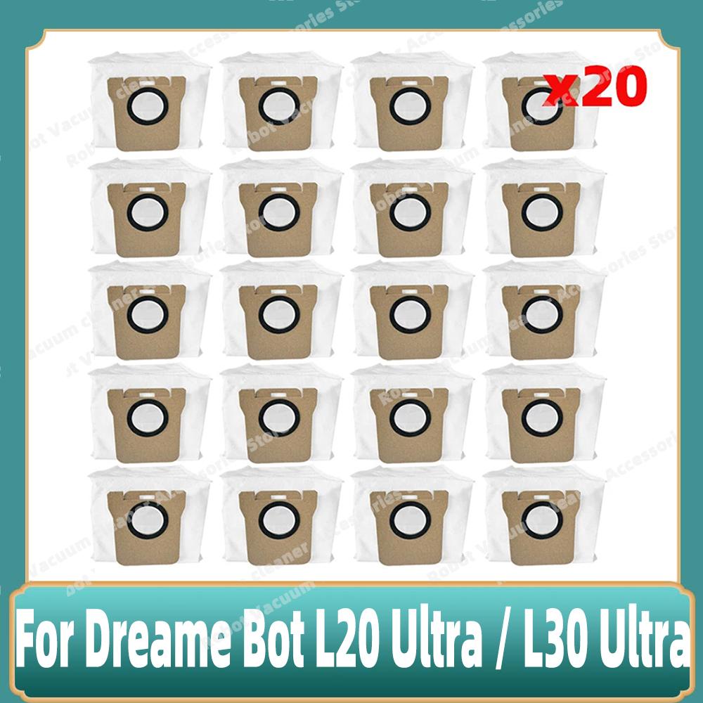 Fit For Dreame Bot L20 Ultra / L30 Ultra / X20 Pro Supplies Accessories Main Side Brush Mop Cloths Hepa Filter Dust Bags Parts