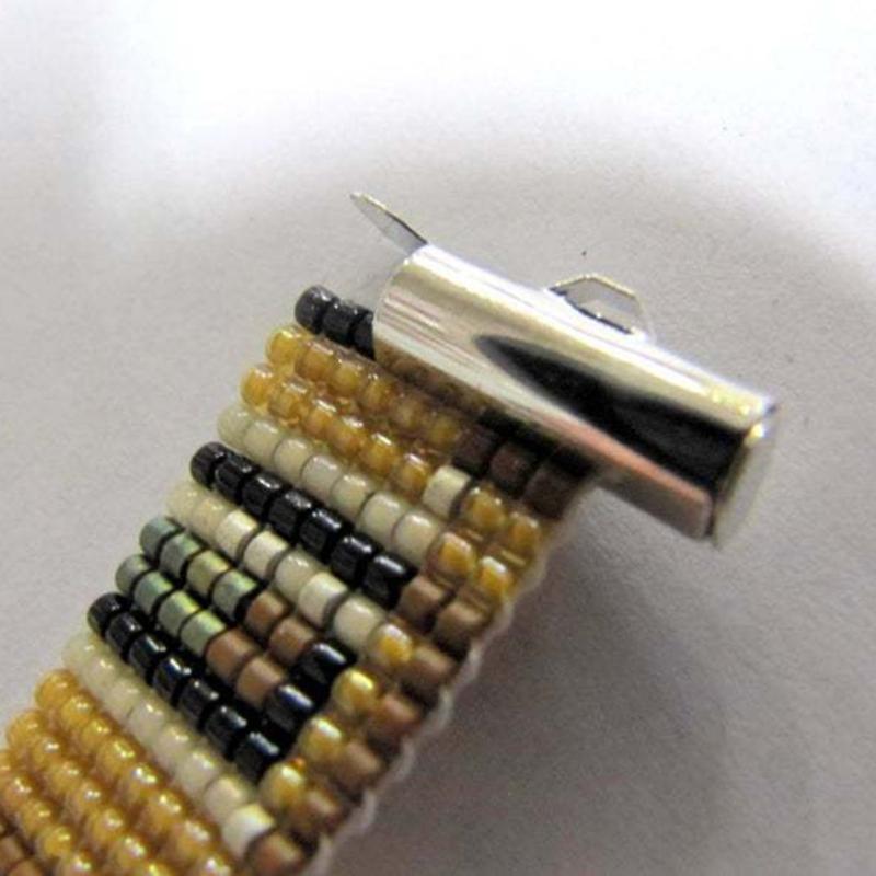 Set of 10 Versatile Connectors Crimp End Caps Extending Chains Jewelry Findings DIY Bracelet Jewelry Making Accessories