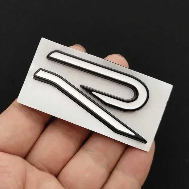 Insignia Emblema R de Metal 3D Pegatinas Calcomanías para Carrocería Cola Maletero para VW Volkswagen GTI R Rline Golf Beetle Passat Sharan Jetta BA5