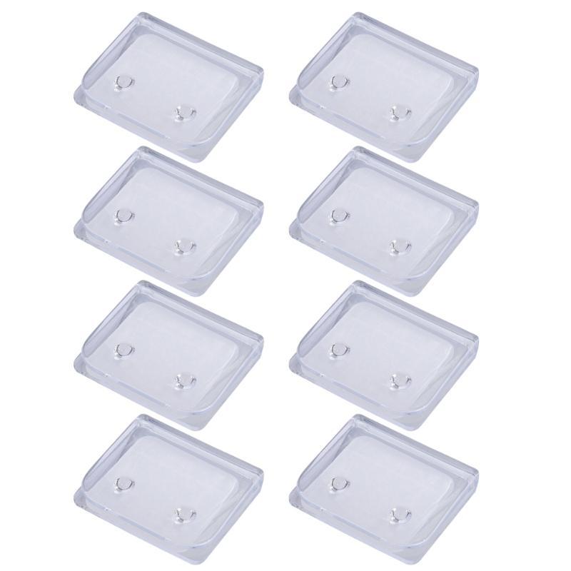 2/4/8Pcs Clear Shower Curtain Holder Splash Clips Wall Clamps for Shower Liners