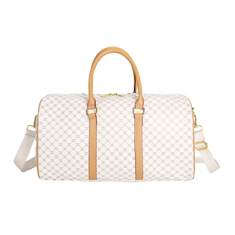 Men's and Women's Short-distance Travel Bags with Large Capacity, Fashionable, Simple and Elegant, PU Waterproof and Casual Luggage Bags