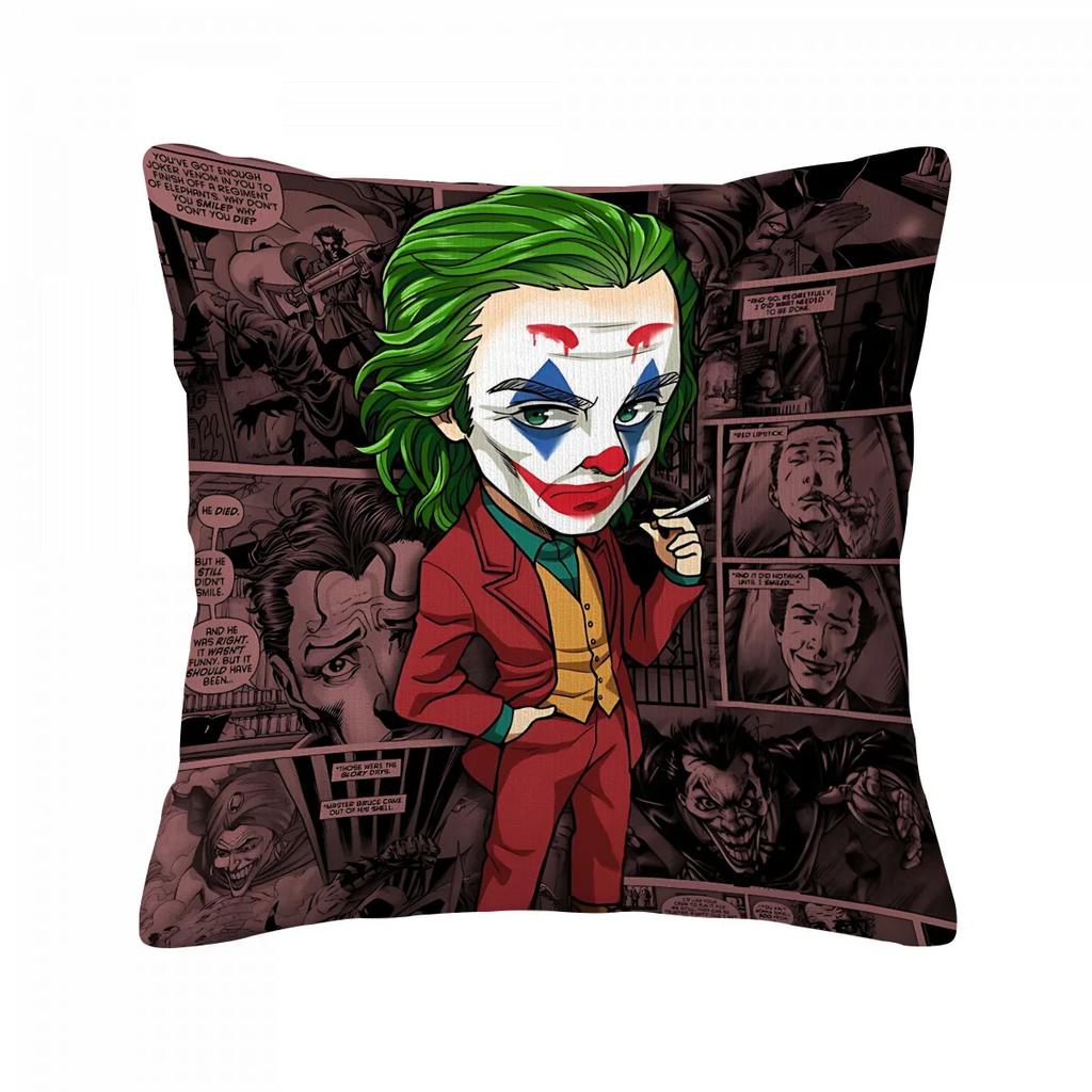 Joker Luxury Cushion Cover Interior Decoration Throw Pillow Covers for Living Room Cushions Home Decorations Anime