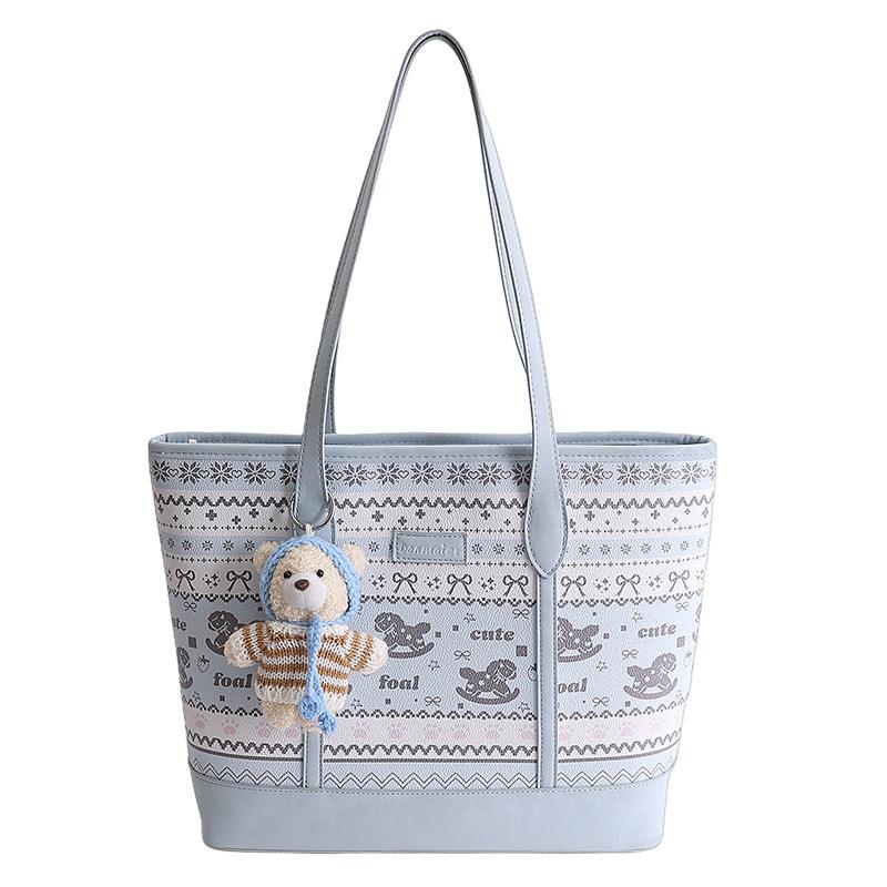 Casual Fashi Versatile Commuting Daily Lightweight Soft Girl Single Shoulder Bag Handheld Casual