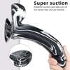 Simulation Liquid Silicone Phallus Sucker Oversized Super Soft Thick Black Female Big Penis Soft Sex Props Masturbation Stick