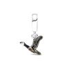 NEW Fine S925 Silver Pink Glass Flamingo Dangle Bead Pendat Fit Original  Bracelet Jewelry Shiny Colored Zircon Bird Charm