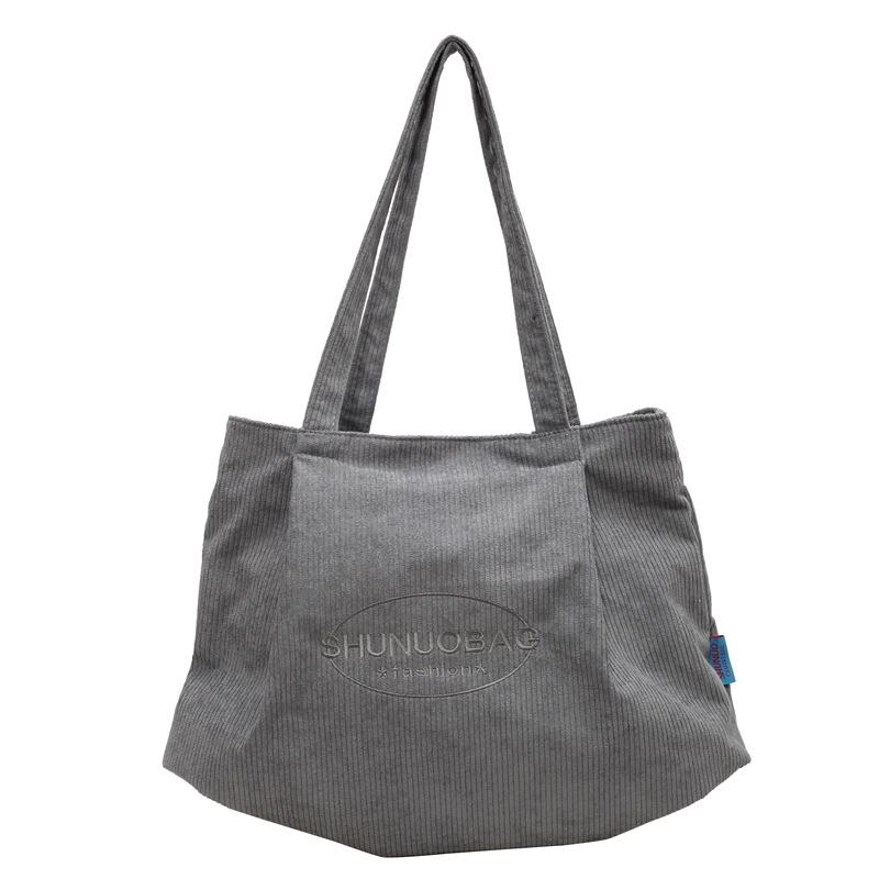 Herbst- und Winter-Cordtasche Damenmode literarische Samt-Tragetasche, lässige großvolumige Lazy-Wind-Umhängetasche