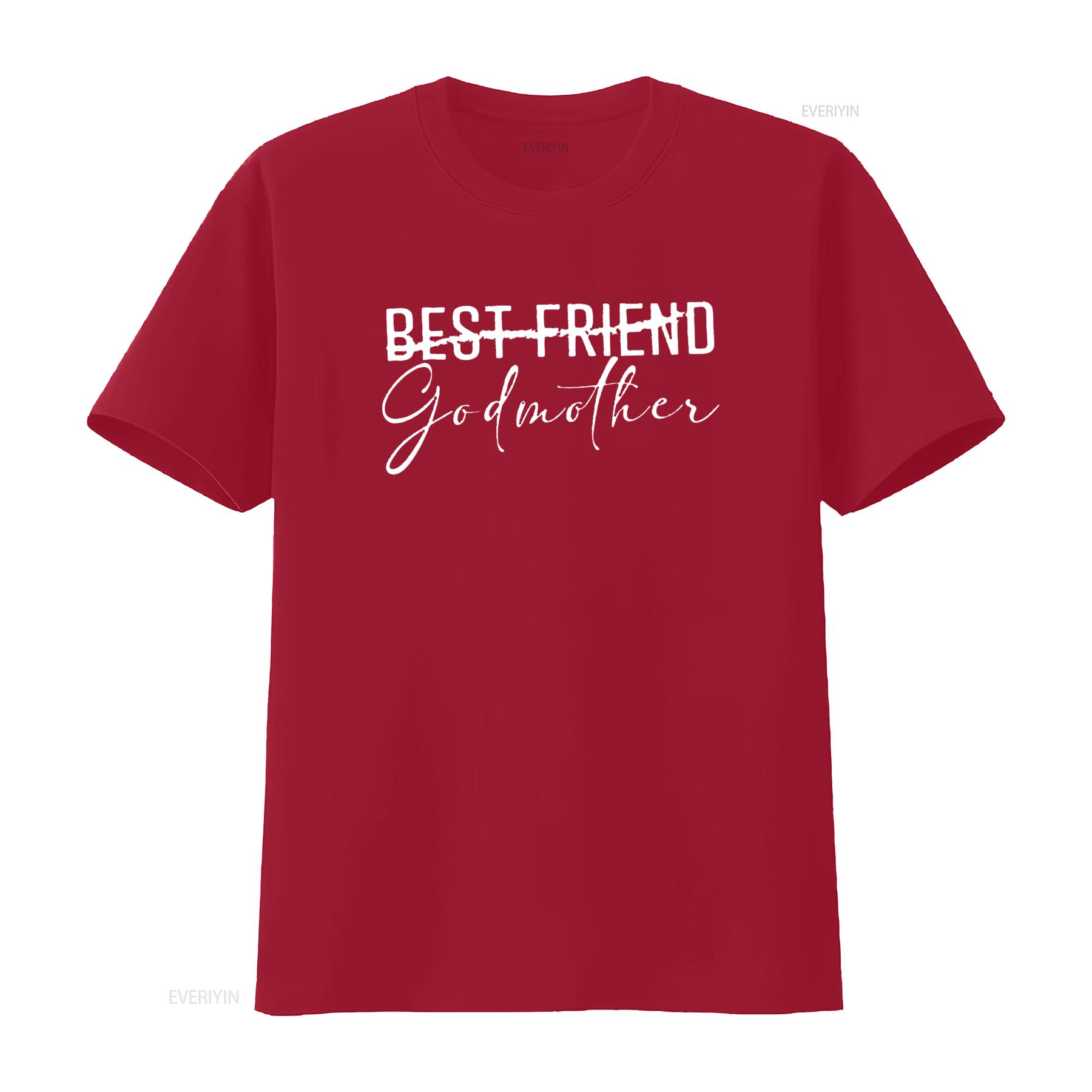 

Godmother T Shirt for Women Funny Best Friend to Letter Print Cute Mom Casual Tops vintage Washed Soft Unisex streetwear S