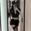 Sexy Police Cosplay Set Police Costume Party Fancy Dress Miniskirt Police Policewoman Uniform Cosplay Miniskirt Cute Halloween Event Cultural Festival