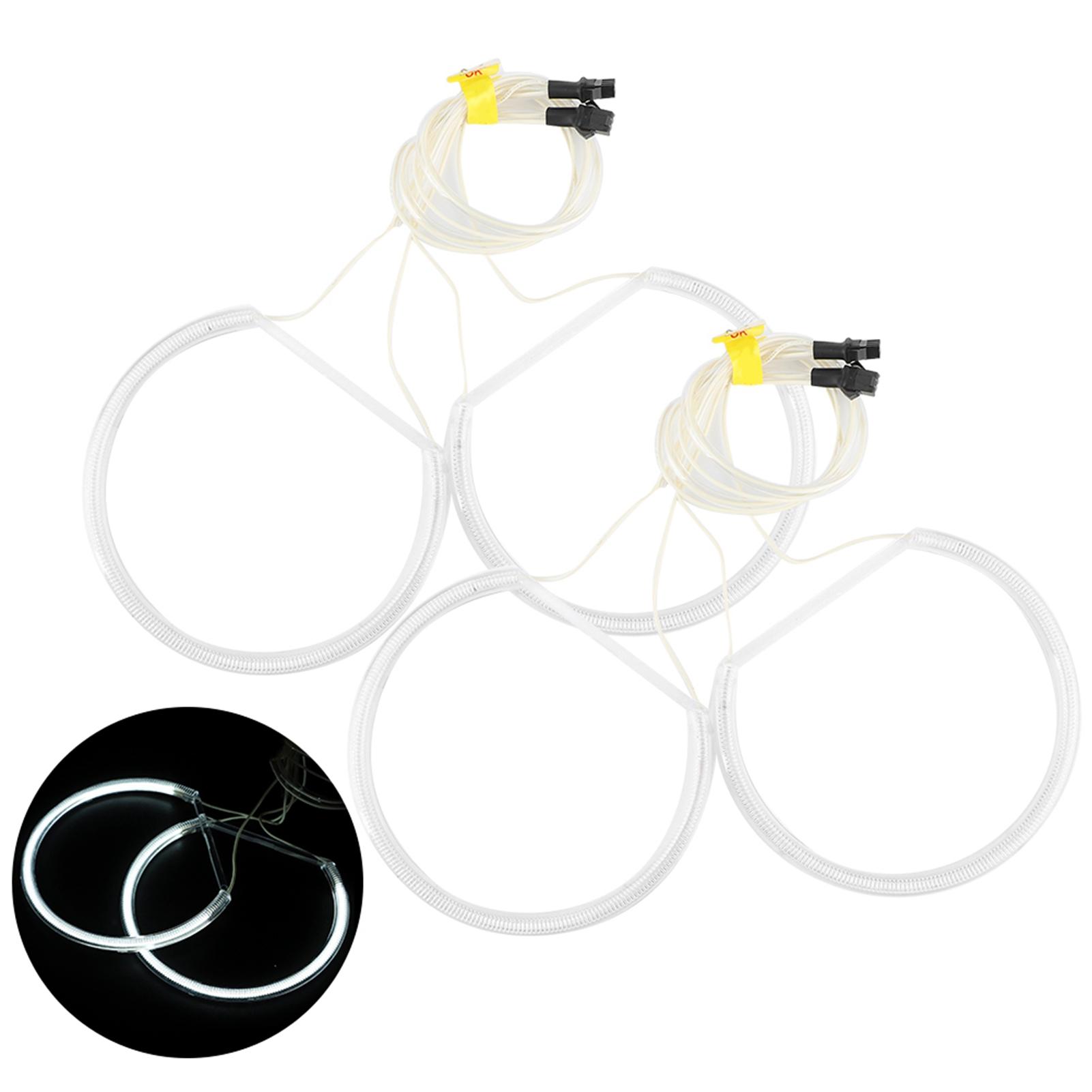 

4шт. комплект CCFL светодиодных автомобильных фар Angel Eyes Lamp Kit Refitting Fit для E36 E38 E39 E46 белый