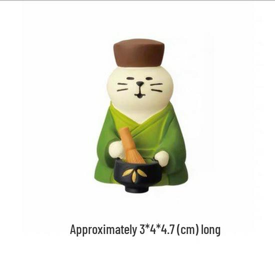 Koharu Tea House: Japanese Cat Resin Miniature Ornaments - Edible Toy Series