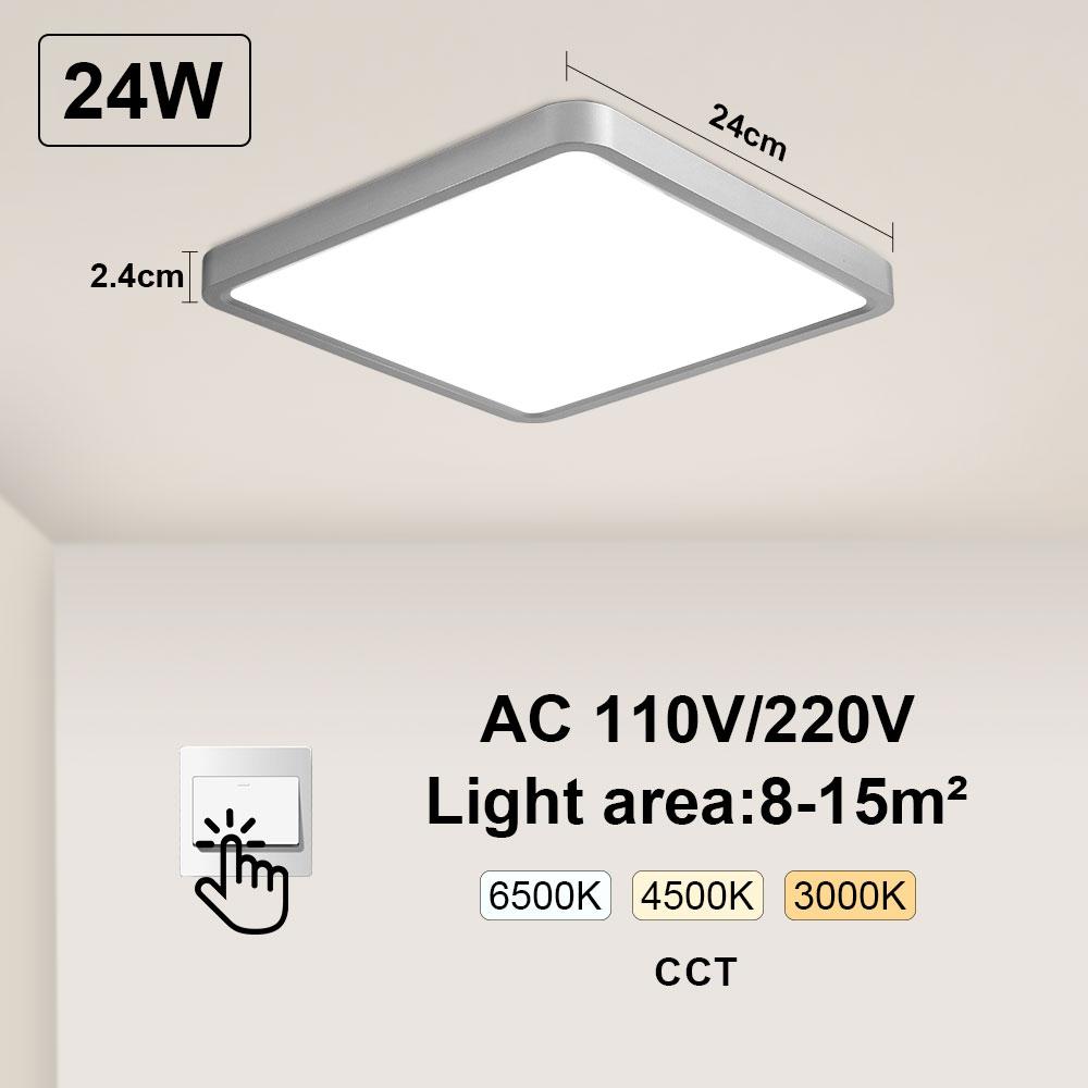 New 0.9inch Ultrathin Led Ceiling Light 20inch Large Ceiling Lamp Smart APP Brightness Dimmable For Living Room Bedroom Lighting