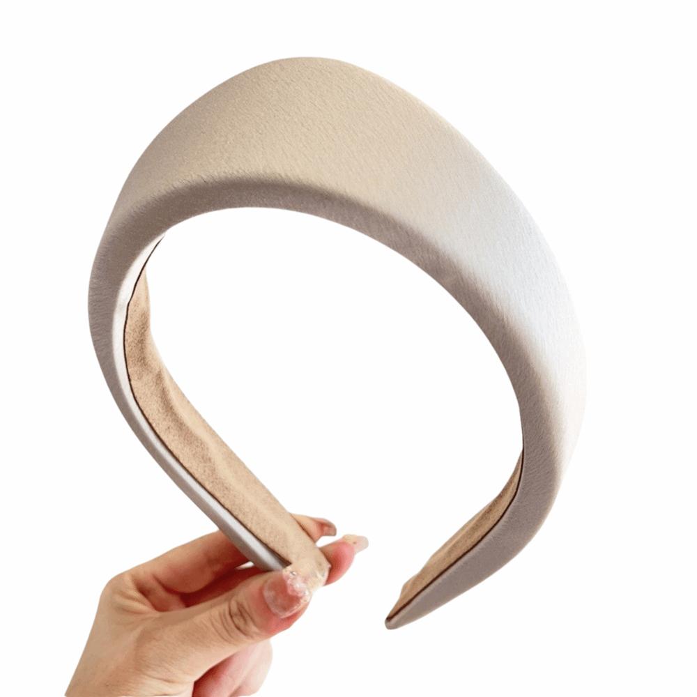 Retro Simple Fabric Women Hairband Elegant Anti Slip Hair Hoop Triangle Wide Edge Headband  Women