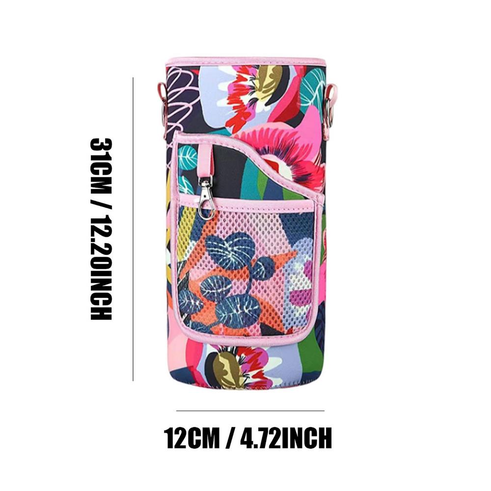 

Half Gallon Water Bottle Sleeve 64 Oz Water Bottle Sleeve with Shoulder Strap Anti-Scald Jug Insulated Neoprene Cover withPocket 2.0L